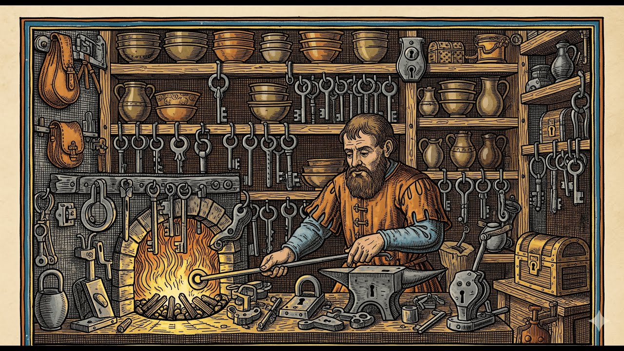 How Did Medieval Blacksmiths Make Keys Without Breaking Into Houses