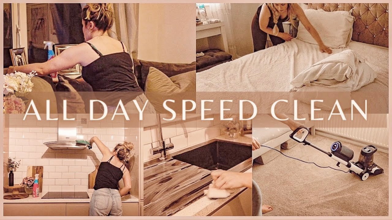 ALL DAY SPEED CLEAN WITH ME | CLEANING MOTIVATION UK 2023