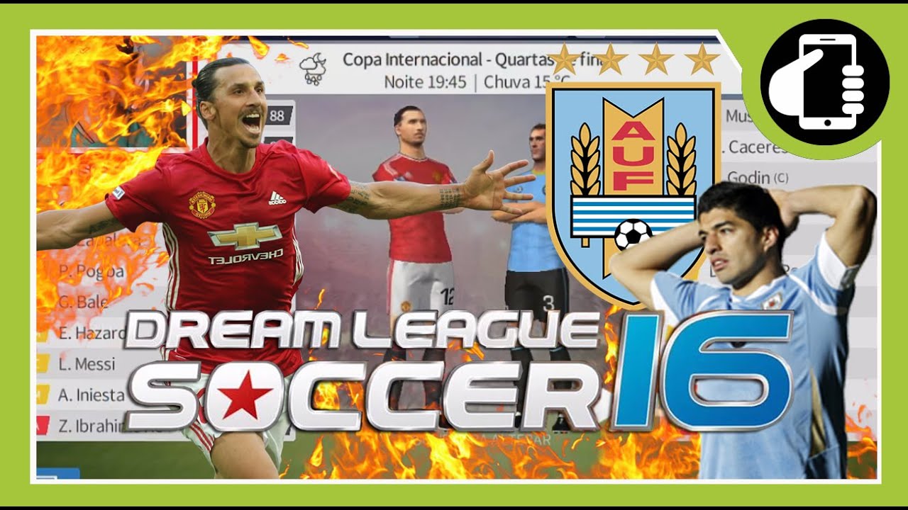 Dream League Soccer 16 - Enfrentando O Uruguai Na Copa Internacional