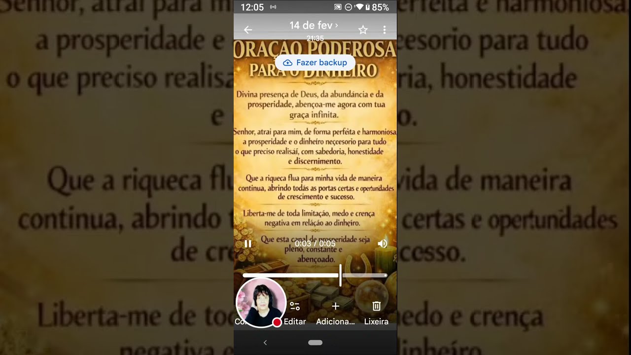 cantinho da vovó P .S está ao vivo! (Oração do Dinheiro / Prosperidade)