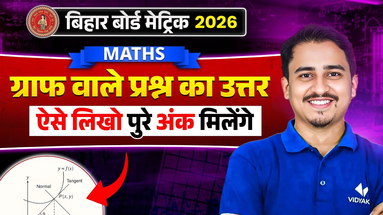 ग्राफ वाले प्रश्न का सही उत्तर | पूरे नंबर पाने की ट्रिक 🔥 | Class 10 Maths | Matric Exam 2026