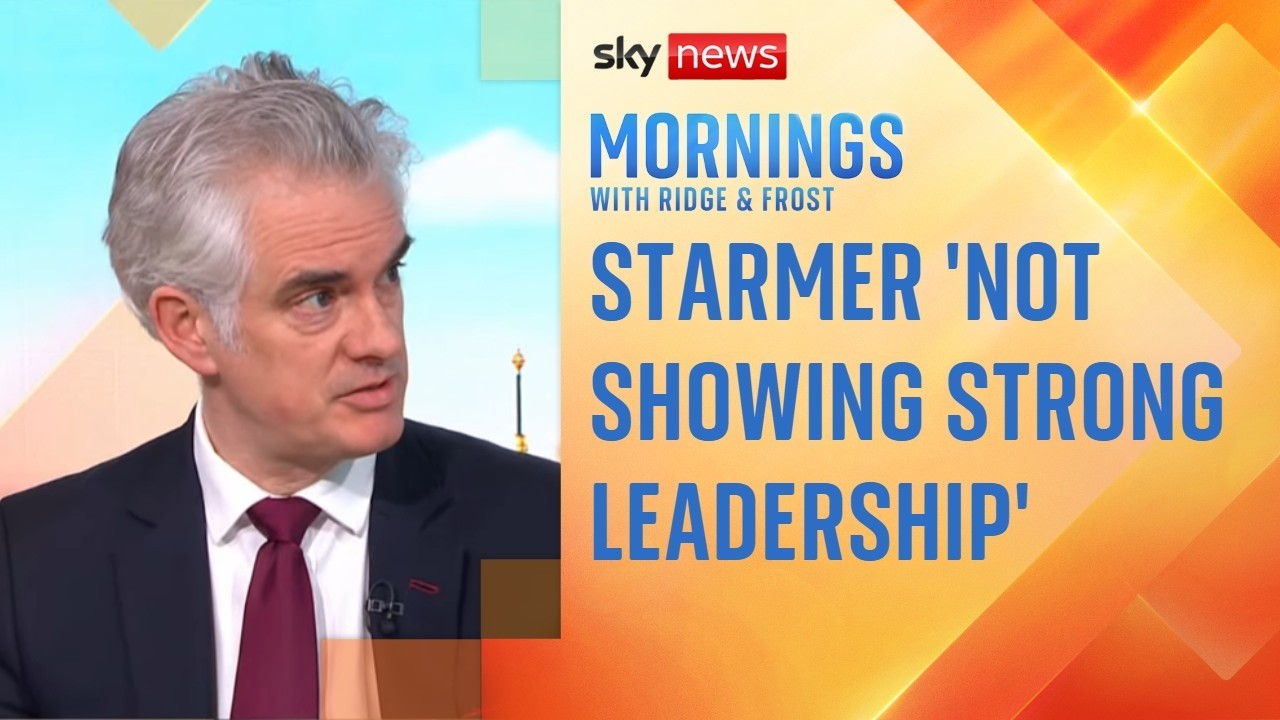 Starmer 'not showing strong leadership' on Iran conflict, says Tory minister