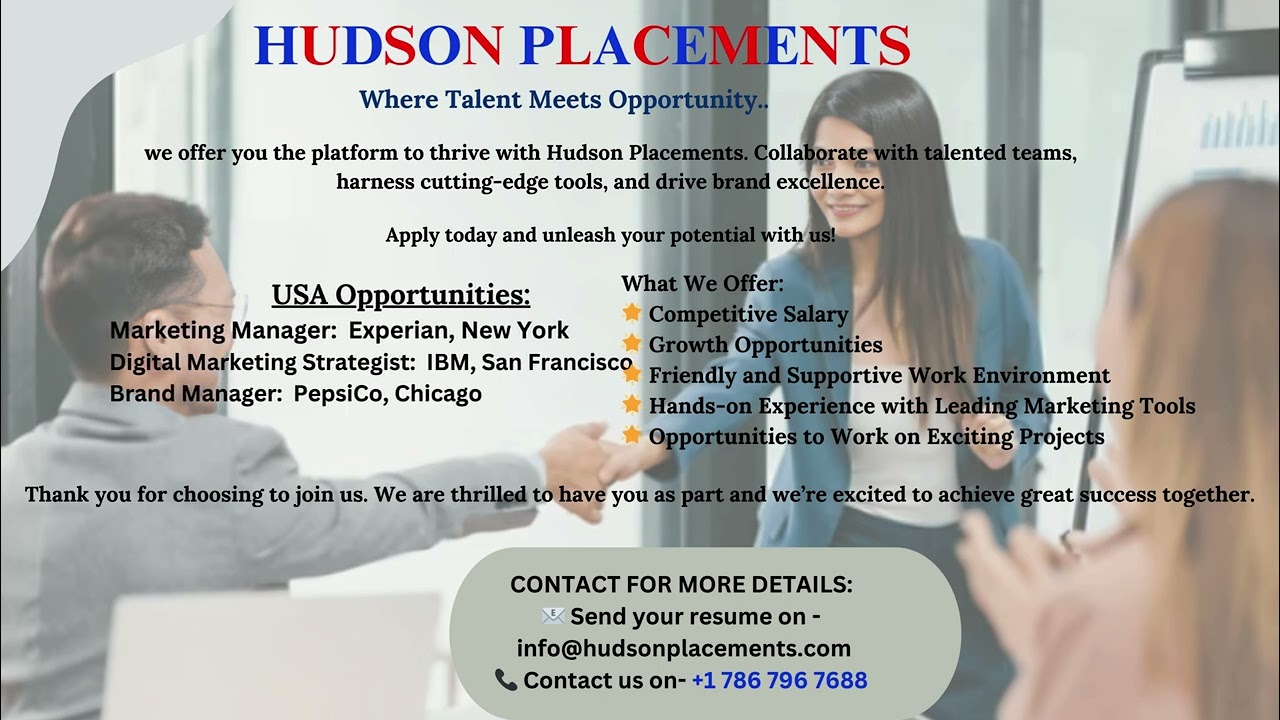 Achieve Your Career Goals with Hudson Placements