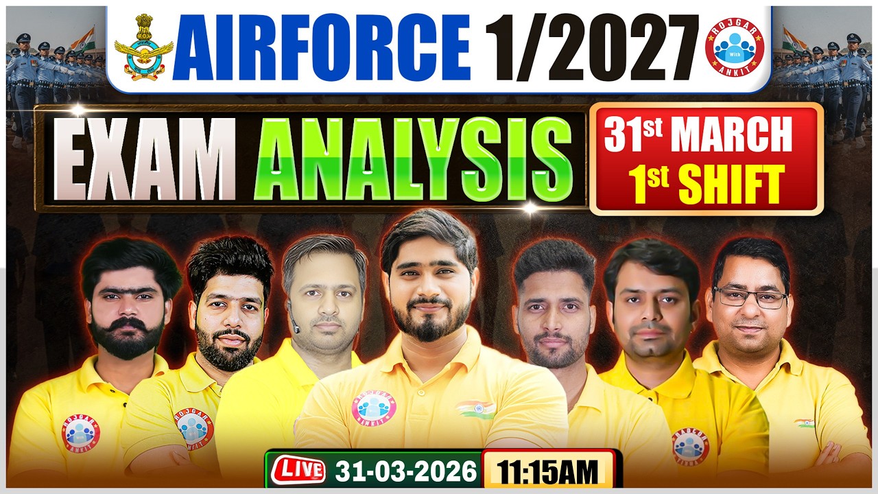 Airforce 1 2027 Exam Analysis | 31 March Shift 1st | Airforce 1st Shift Paper Review & Answer Key