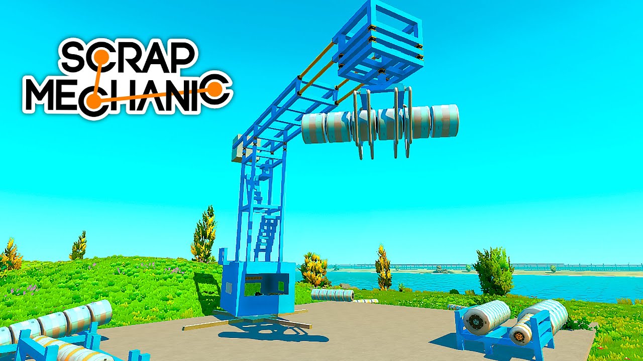 ПОСТРОИЛ КРАН В Scrap Mechanic ЧАСТЬ 2
