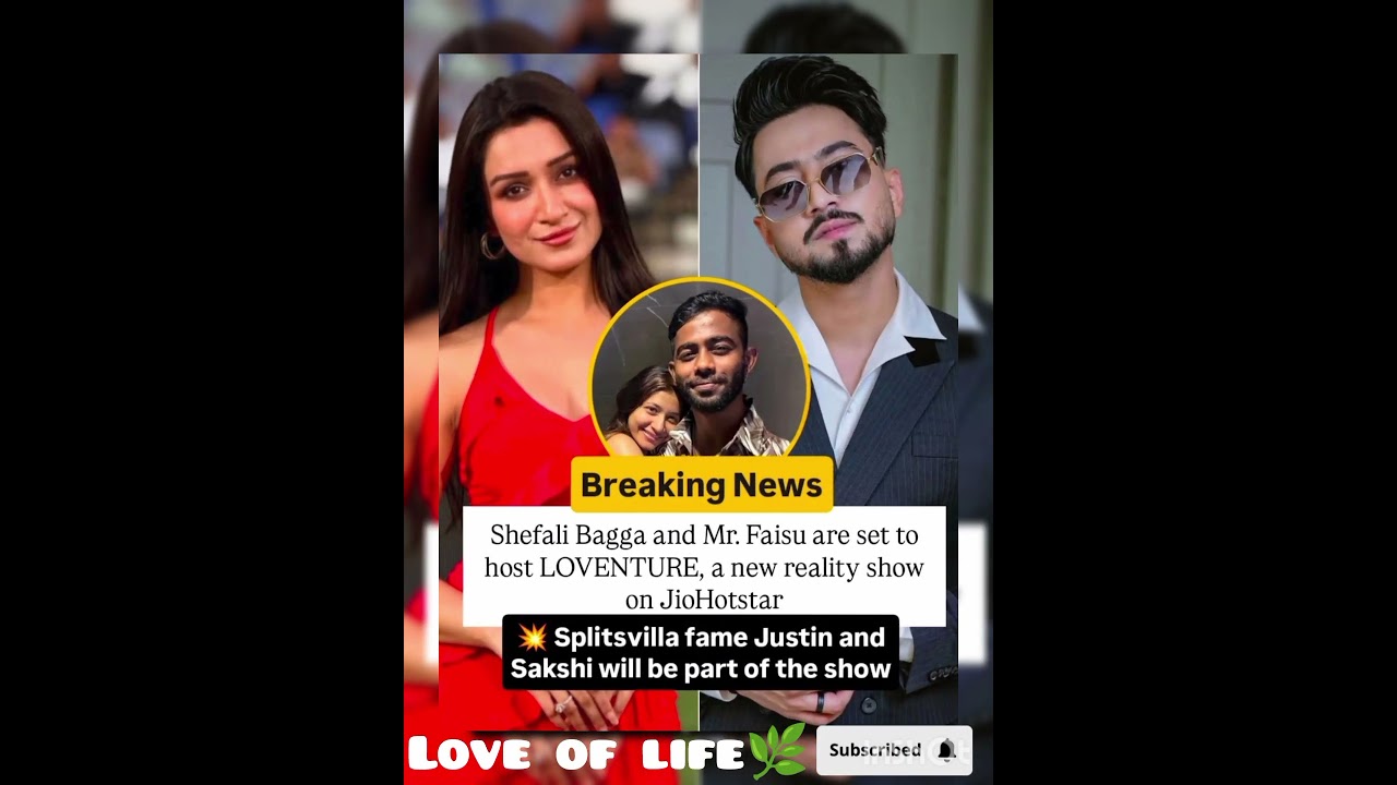 Breaking news #Faisu#shefali Bagga#new reality show...