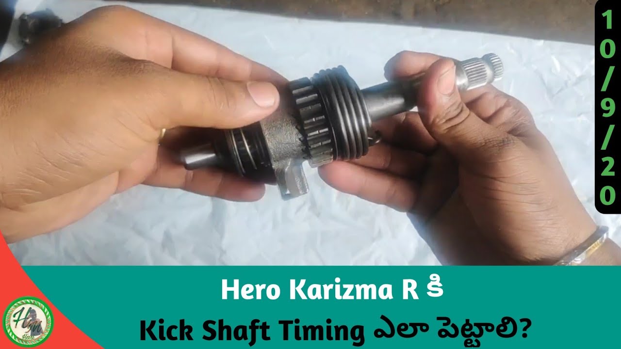 How To Set Karizma kick Shaft Timing  How To Identify Wrong timing In Telugu