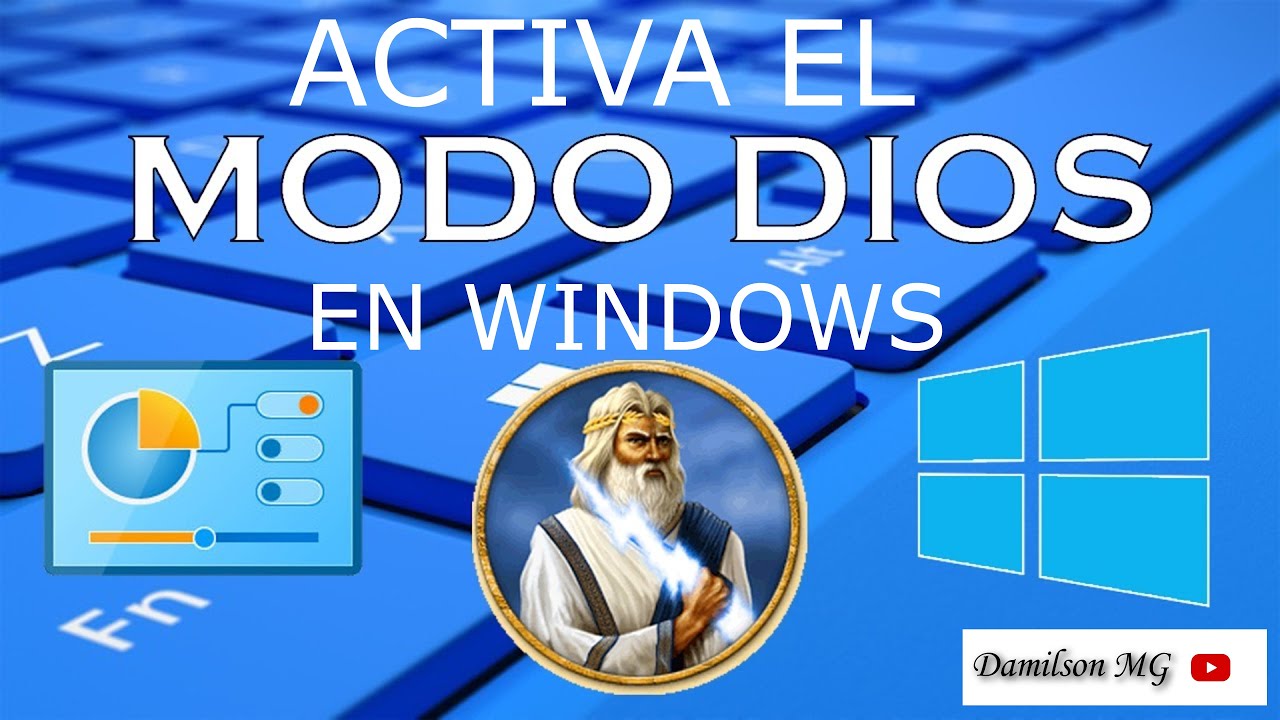 Como activar el modo dios en windows 10 (ACTIVA EL MODO DIOS EN WINDOWS EN SOLO 1 MINUTO)