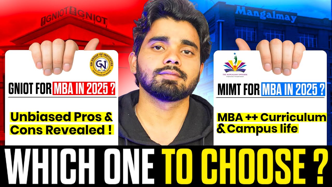 GNIOT vs MIMT for MBA in 2025? | Don't Pick the Wrong College! ❌ | Unbiased Pros & Cons Revealed! ✅