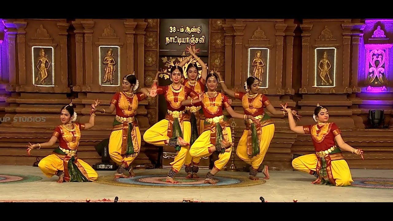 SDN in Chidambaram Natyanjali 2019 - Lathangi Varnam part 1 - Bharathanatyam