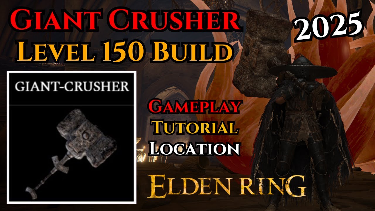 Giant Crusher Best Build Level 150 Elden Ring Tutorial & Location Patch 1.16