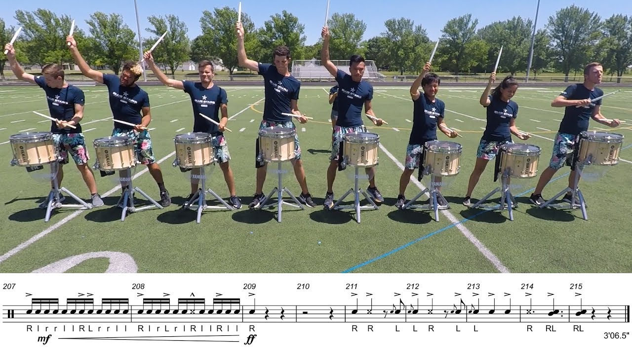 2019 Blue Stars Snares - LEARN THE MUSIC to "Call of the Wild"