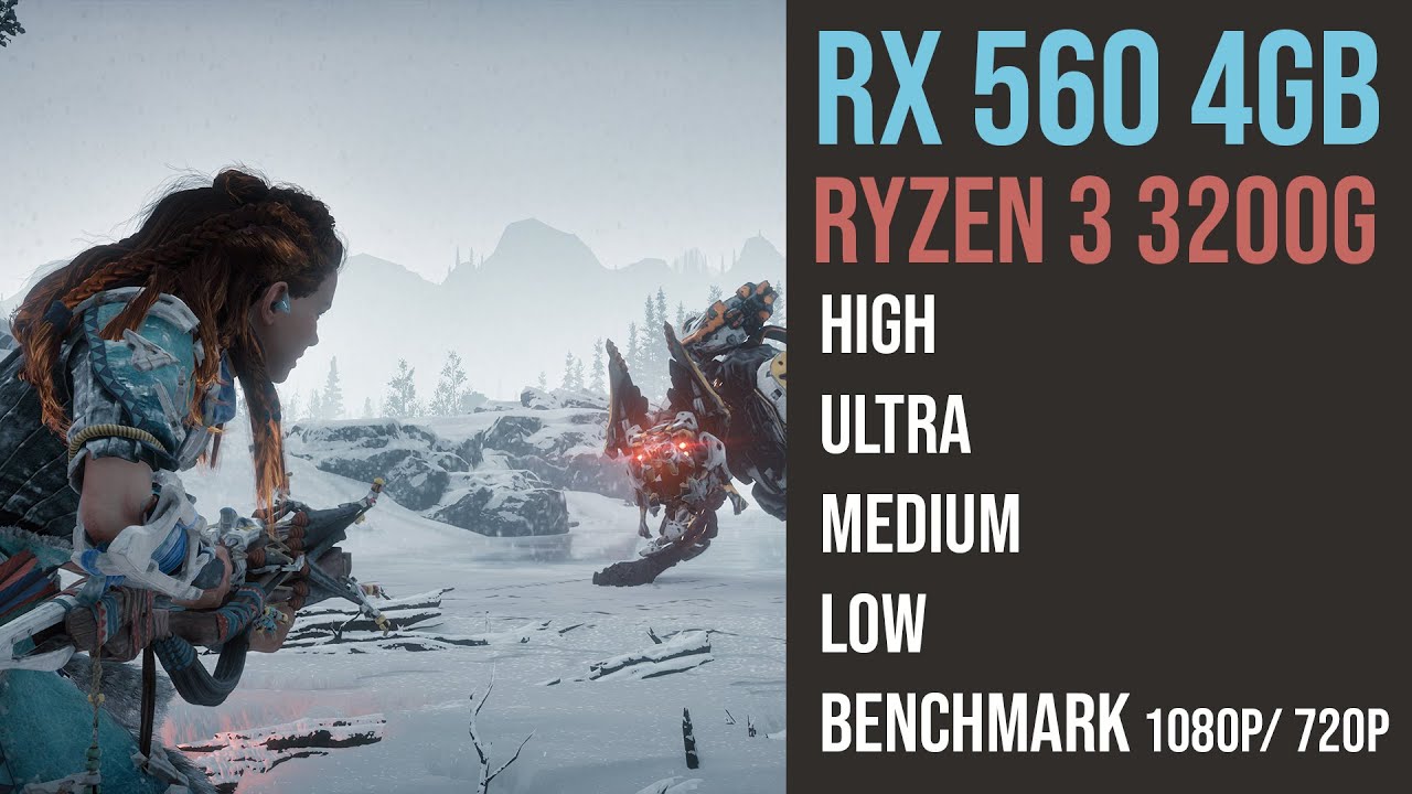 RX 560 4GB Horizon Zero Dawn | Ryzen 3 3200g | 1080p