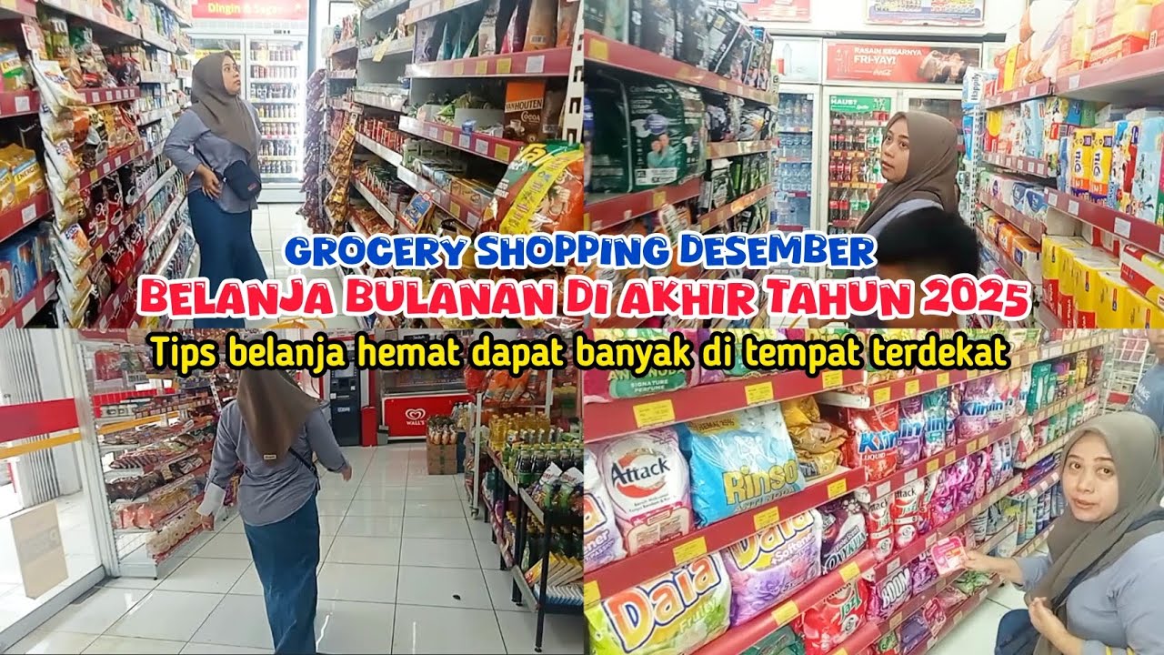 BELANJA BULANAN DESEMBER 2025‼️ TIPS BELANJA HEMAT LENGKAP BUDGET KURANG DARI 500RB UNTUK SEBULAN 