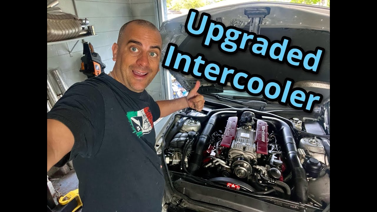 Installing New Single Pass Intercooler Om My Mercedes SL55 AMG M113K