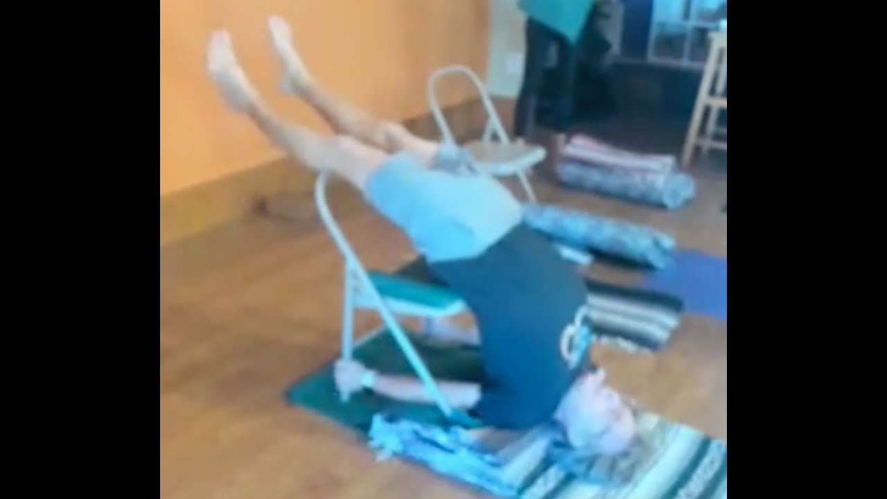 Iyengar Yoga ~ Chest Opening Restorative and Basic Pranayama