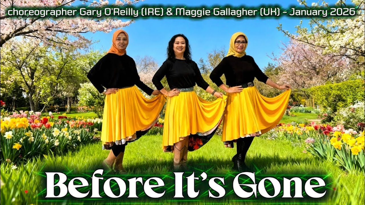 BEFORE IT’S GONE Linedance choreographer Gary O’Reilly & Maggie Gallagher demo by Marigold LD