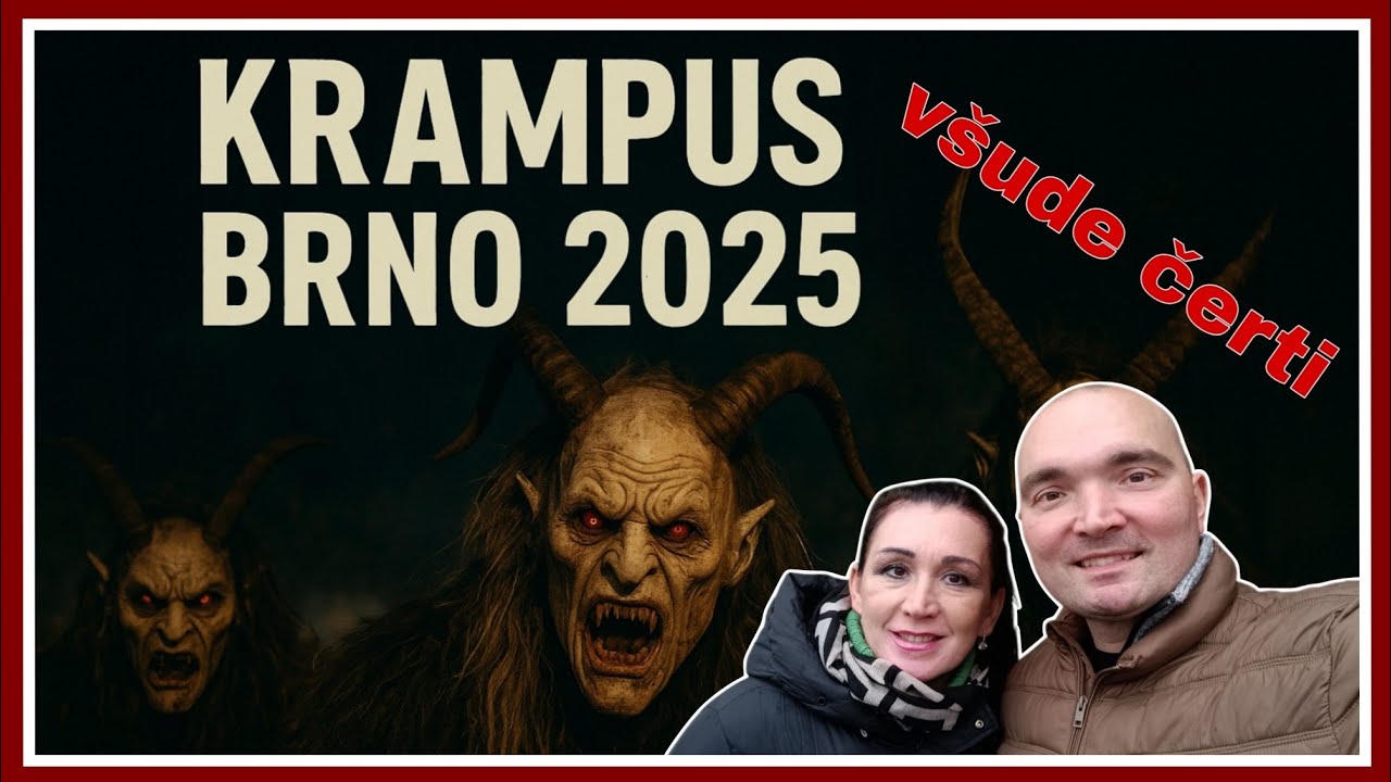 Krampus čerti v Brně 2025 – průvod, masky a čertovská show