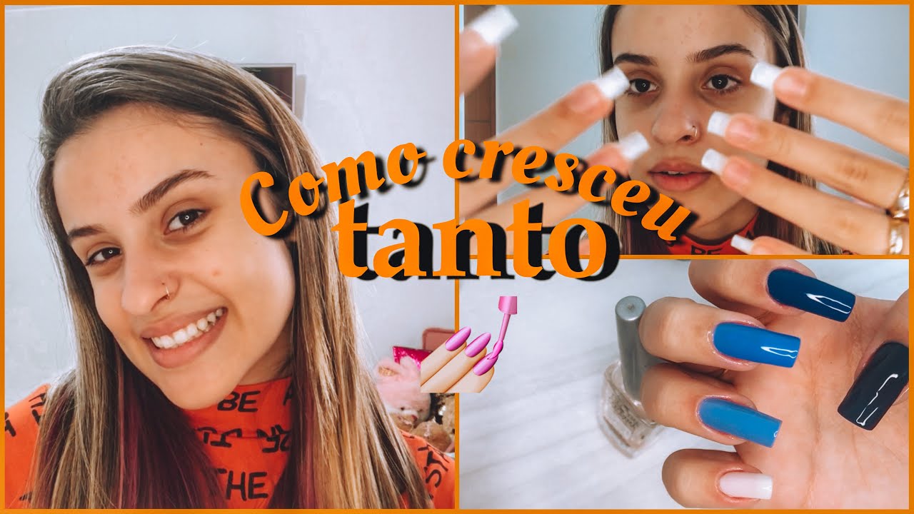 ✨como faço minhas unhas✨~como cresceu tanto,truques,dicas,cuidados…