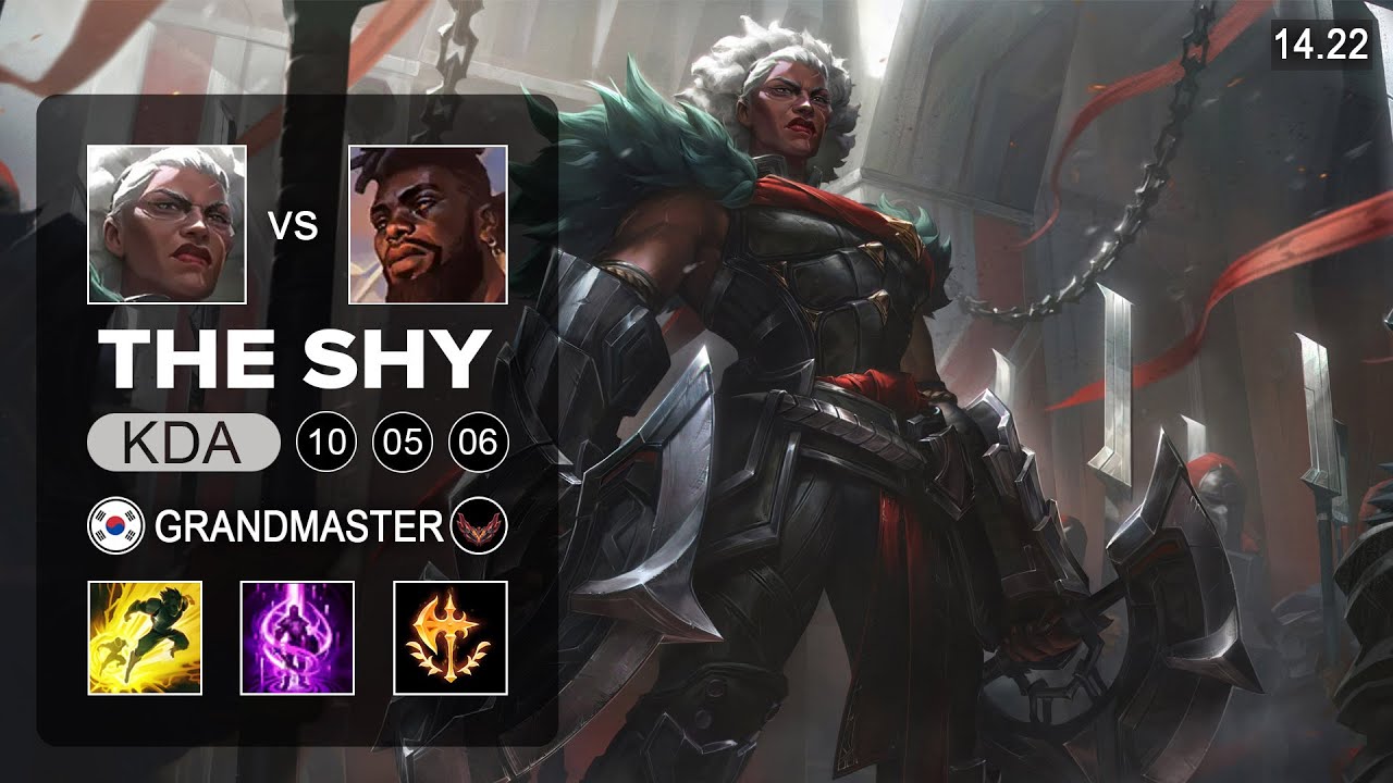 The Shy Ambessa vs K'Sante Top - KR Grandmaster - Patch 14.22 Season 14