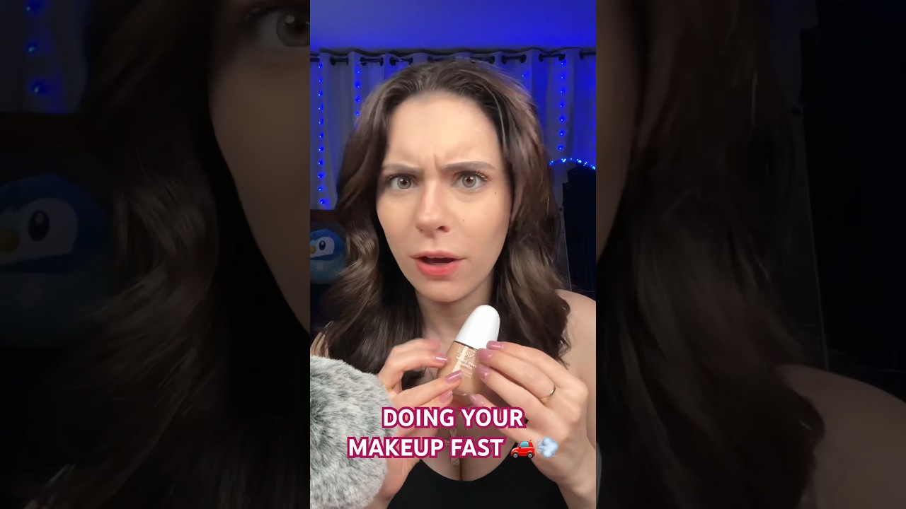 ASMR DOING YOUR MAKEUP IN 30 SECONDS 🚗💨 #shorts #makeup #asmr