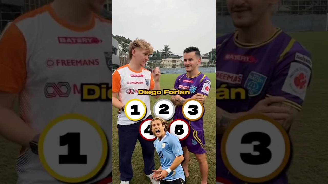 Adrian Luna picks his top 5🔥 #ronaldo #football #messi #shorts #shortvideo #keralablasters #gaming