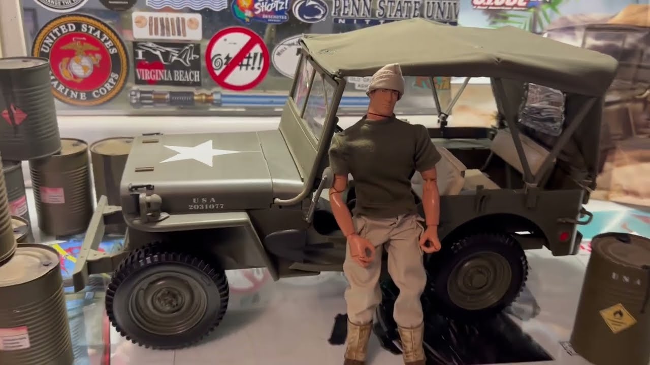 GI Joe Willys Covered Jeep 2003 Unboxing and Review plus MIB challenge