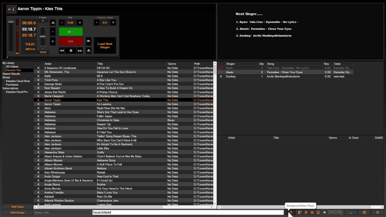 PCDJ Karaoki - Background Music Player (Filler Music) Modes