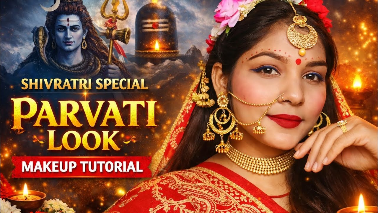 Is Mahashivratri par maine banaya Goddess Parvati inspired makeup look.#Mahashivratri #ShivratriSpe