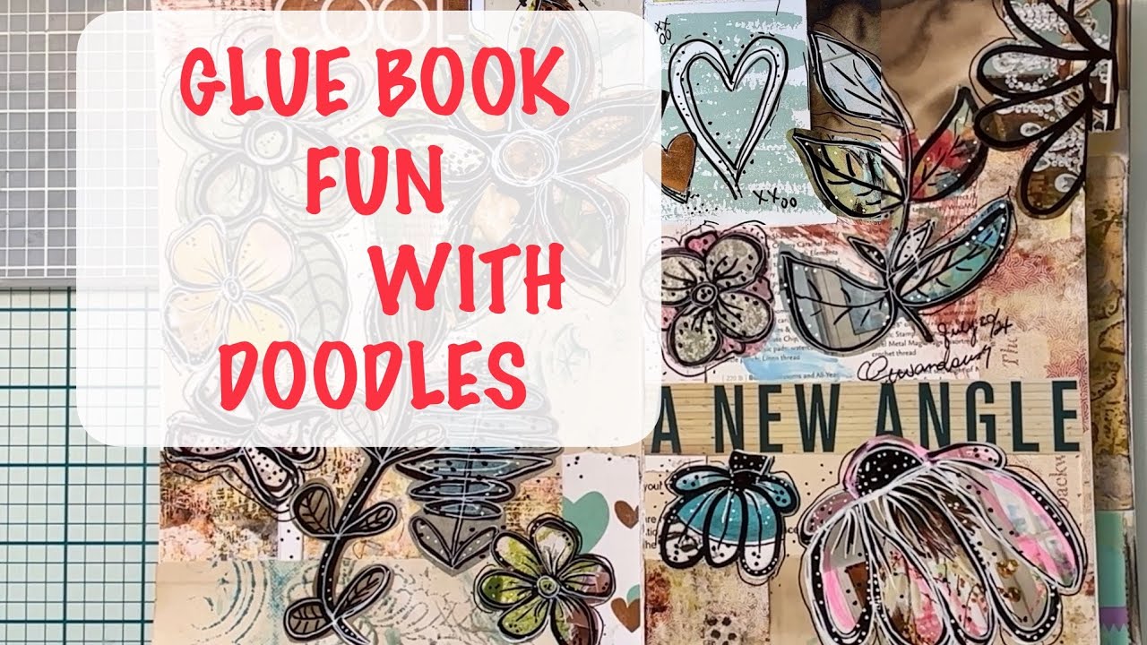 Easy Glue Book Collage with Magazines | Doodle Ideas 