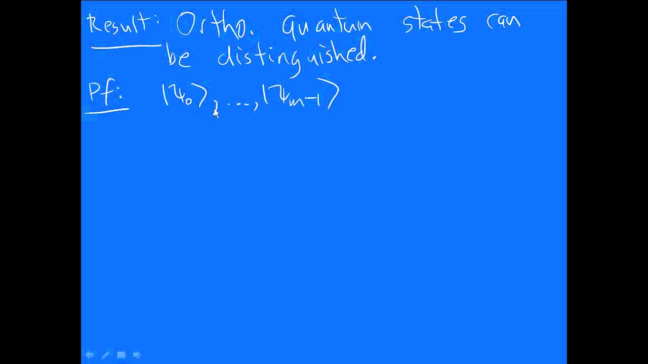 Distinguishing quantum states