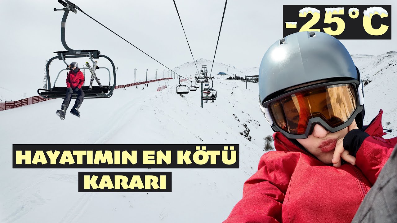 Erzurum'da ilk kez kayak denedim. Buna hiç hazır değildim.