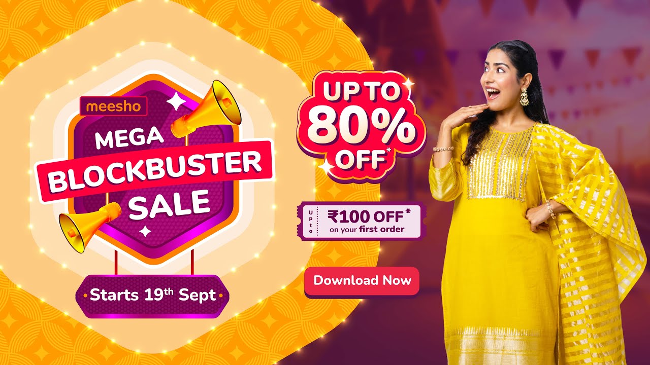Meesho Mega Blockbuster Sale | Starts 19th September