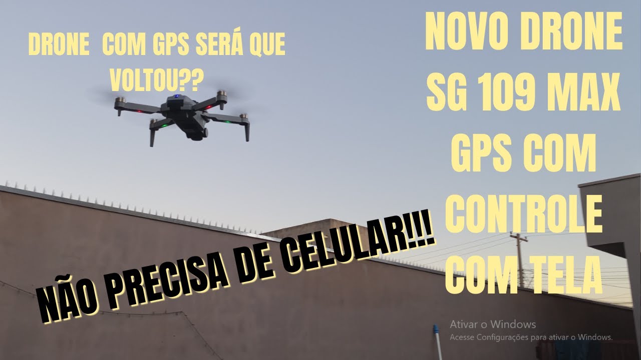 Novo Drone sg 109 max gps com tela grande - não precisa de celular!!