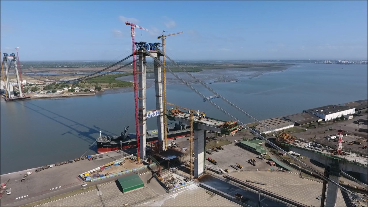 BEZ_DRONE - Maputo Catembe Bridge, Mozambique