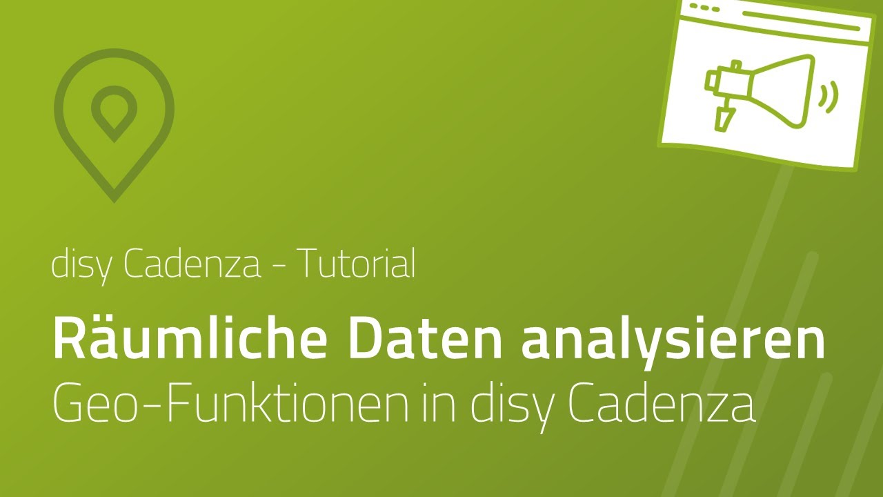 Räumliche Daten analysieren: Geo-Funktionen in disy Cadenza