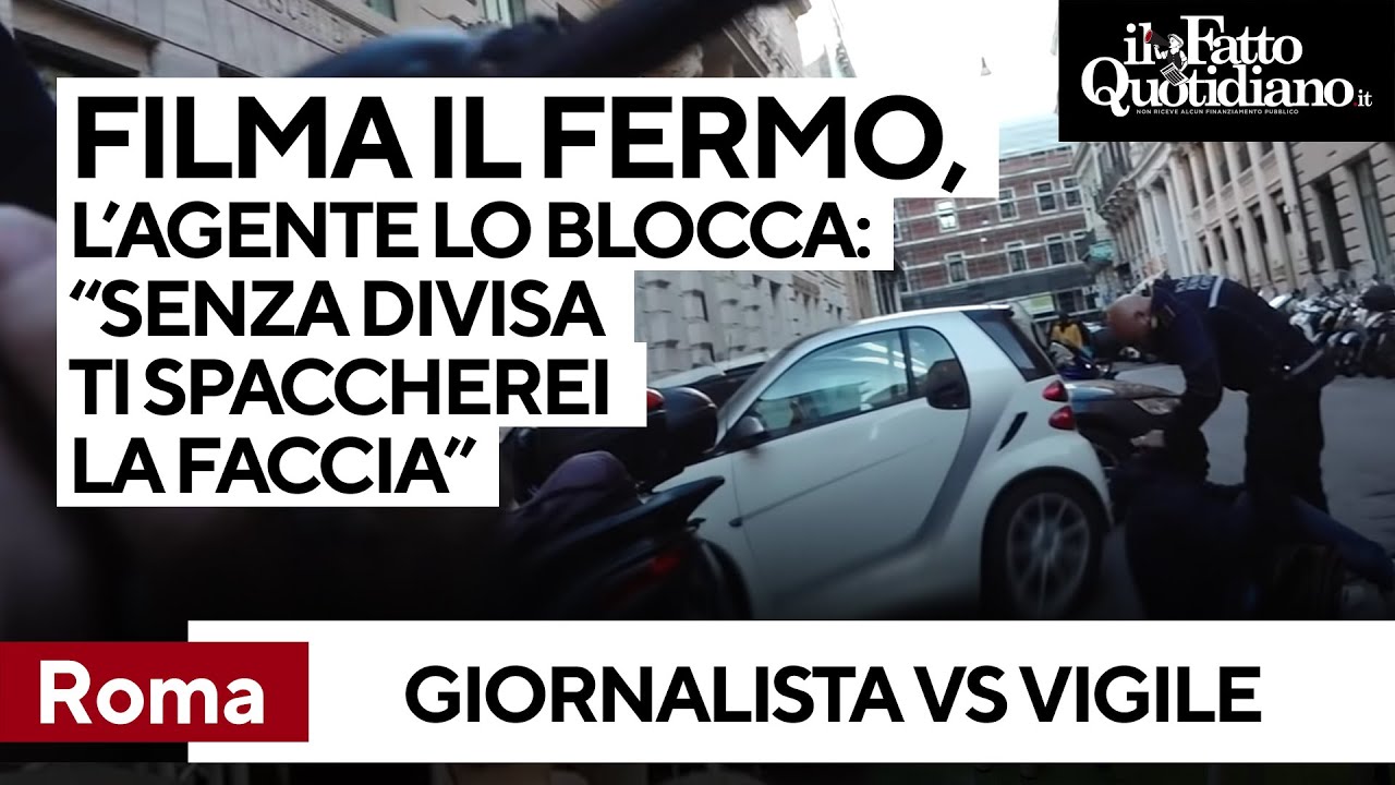 Giornalista filma fermo di un ambulante. Agente: 