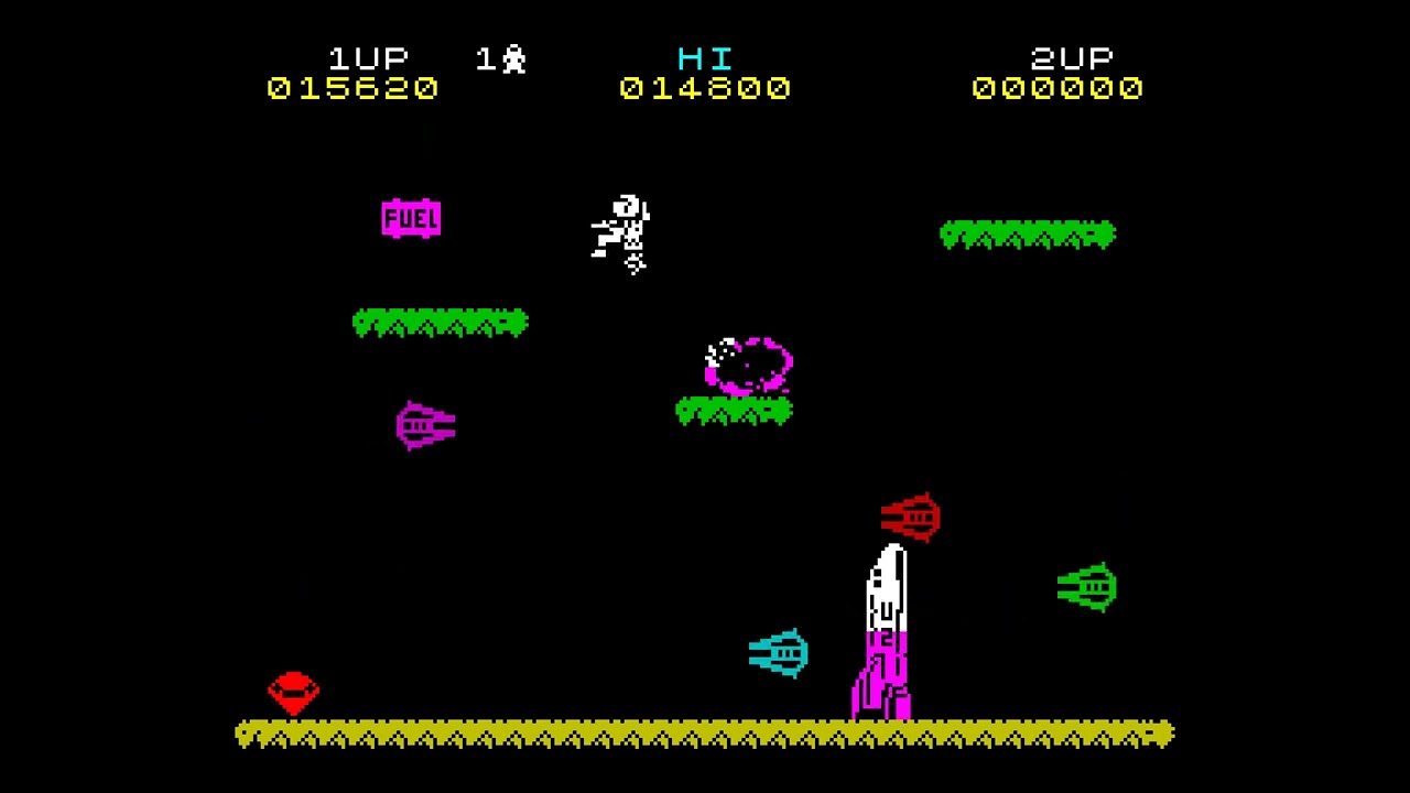 Jetpac 4K Walkthrough, 1983, ZX Spectrum 16K, RZX Archive