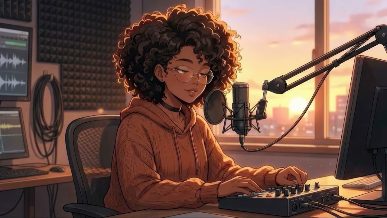 Warm Podcast Studio Lofi for Better Focus 🎙️ | #lofihiphop #chillhop #studybeats