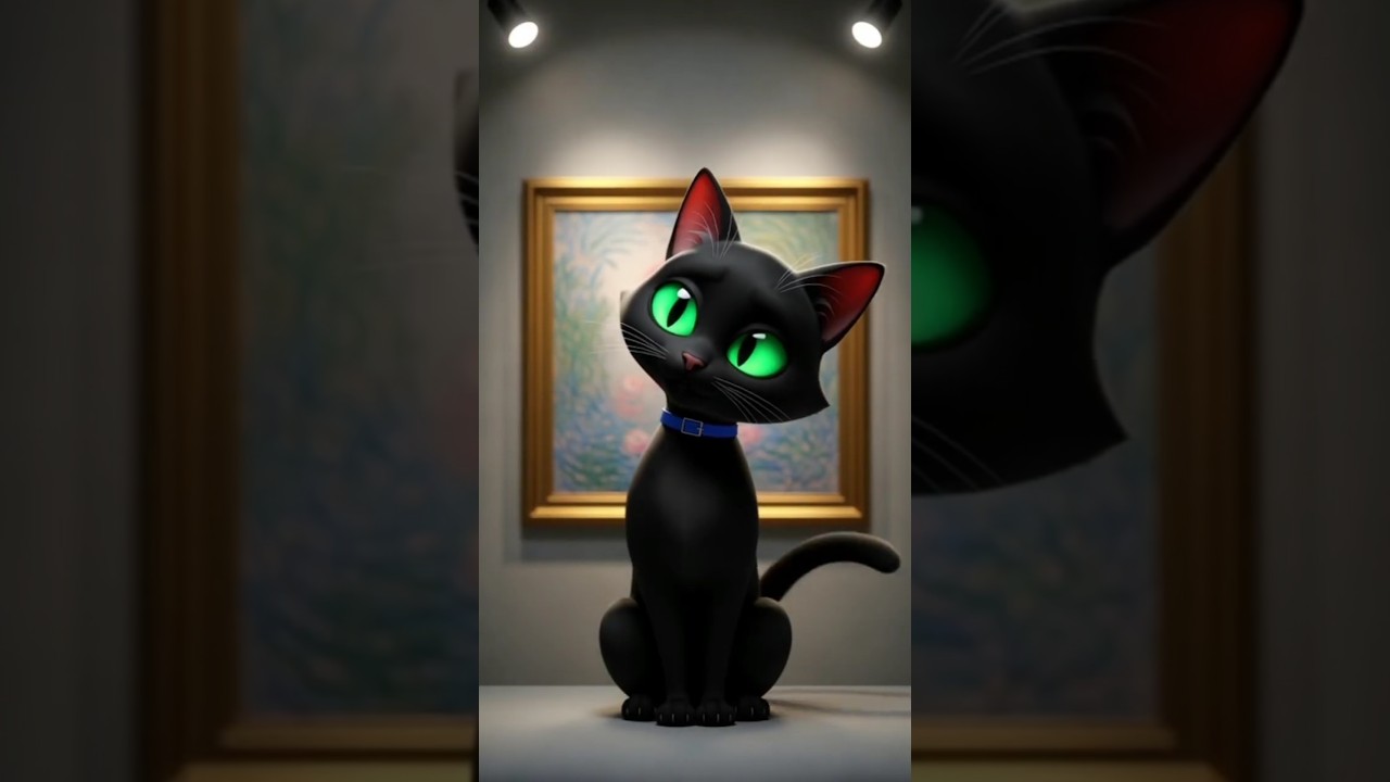 Museum Cat Stops $50M Heist 😱🎨 #shorts