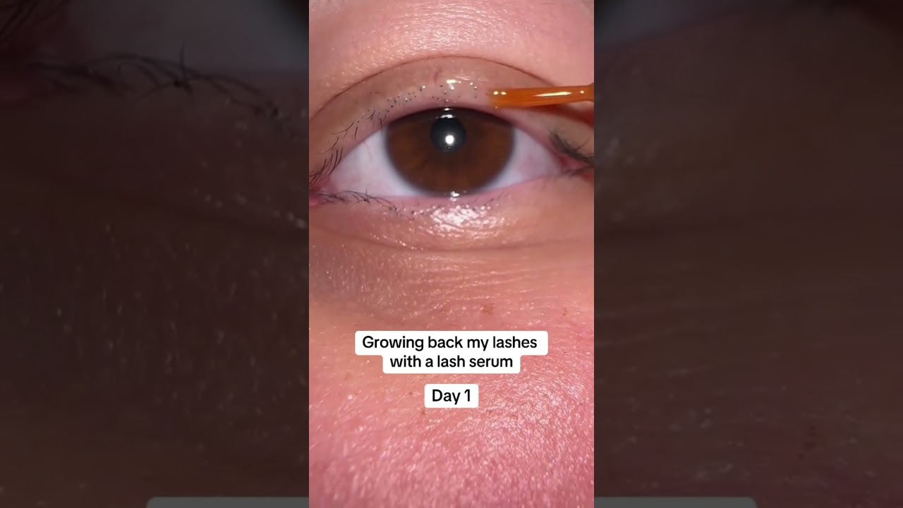 Growing back my lashes with a lash serum