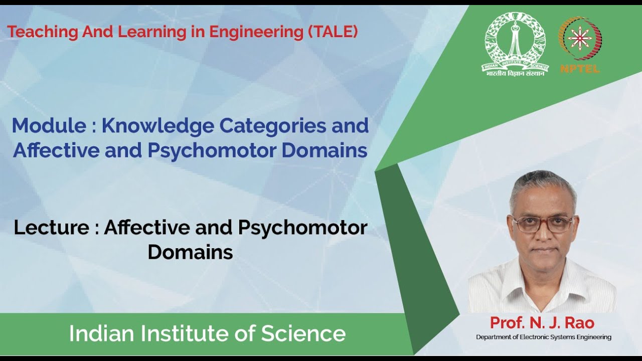 noc19 ge04 lec14 Affective and Psychomotor Domains