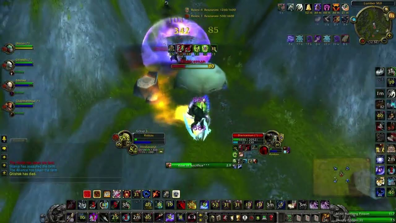 16-2 Full BG (Top DMG) MM Hunter WotLK Solo PVP - Rakzo