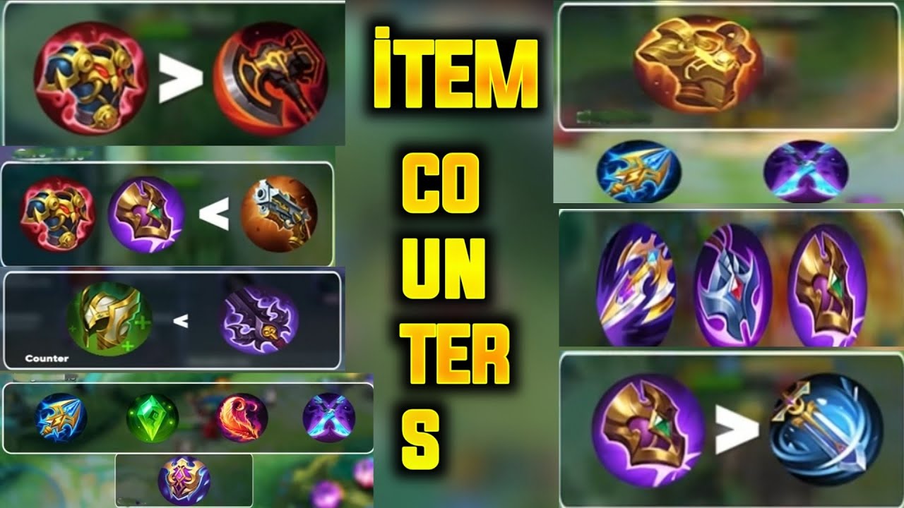 HANGİ İTEM HANGİ İTEMİN COUNTERİ  İZLE ÖĞREN KENDİNİ GELİŞTİR MOBİL LEGENDS