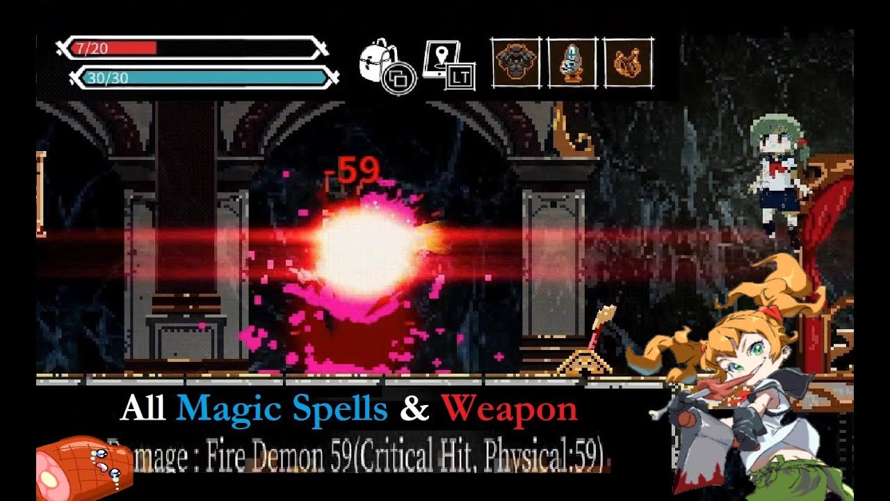 Lost Ruins Part 8 - All Magic Spells & Weapon / Showcase