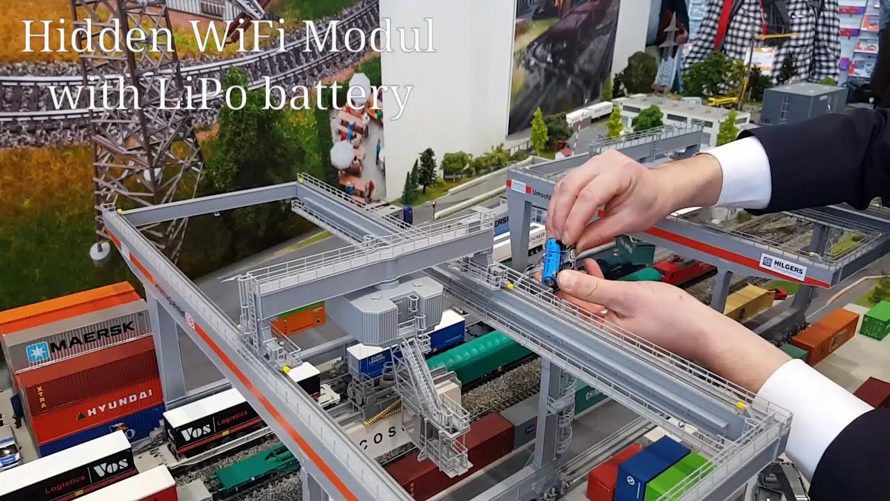 Top Secret - Faller Portal Crane - first motorised prototype - Nuremberg Toy Fair 2019