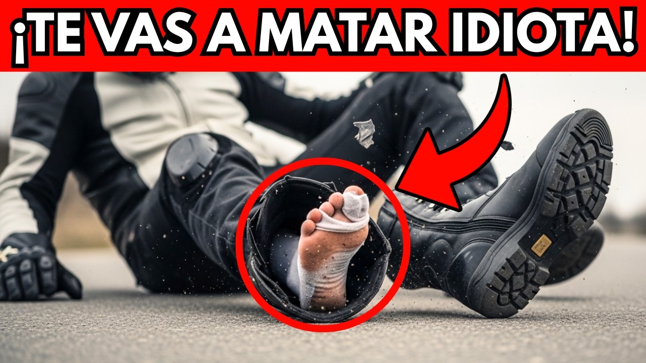 10 ERRORES De CALZADO Que Todo MOTOCICLISTA Hace (¡!Te Vas A Quedar SIN PIERNA)