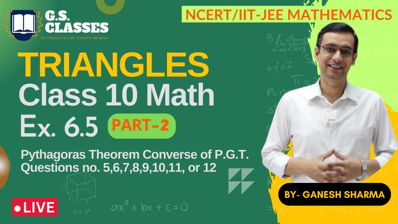 Applying Pythagoras Theorem in Triangle Problems | Class 10 Maths