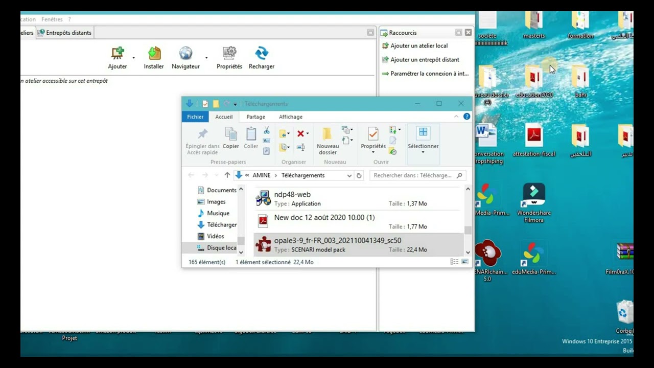 senarichaine  et Opale Téléchargement- Installation Partie 1 (senarichaine  et Opale): تحميل و تثبيت