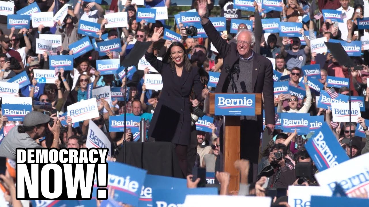 Bernie’s Back: AOC Backs Sanders as 26,000 Rally in NYC at Largest Presidential Rally of 2019